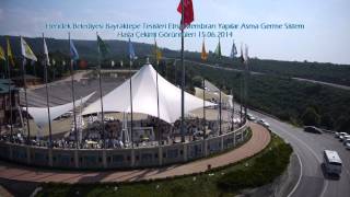 preview picture of video 'Hendek Belediyesi Bayraktepe Tesisleri Etna Membran Yapılar Membran Sistem Hava Çekimi'