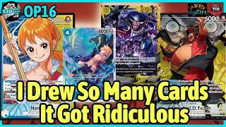 I Drew So Many Cards It Got Ridiculous [OP16] 🔵🟡 Nami VS. ⚫🟡 Teach 🎮 GAMEPLAY