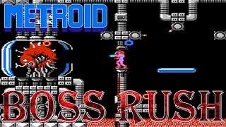 Metroid - Boss Rush (All Boss Fights, No Damage)