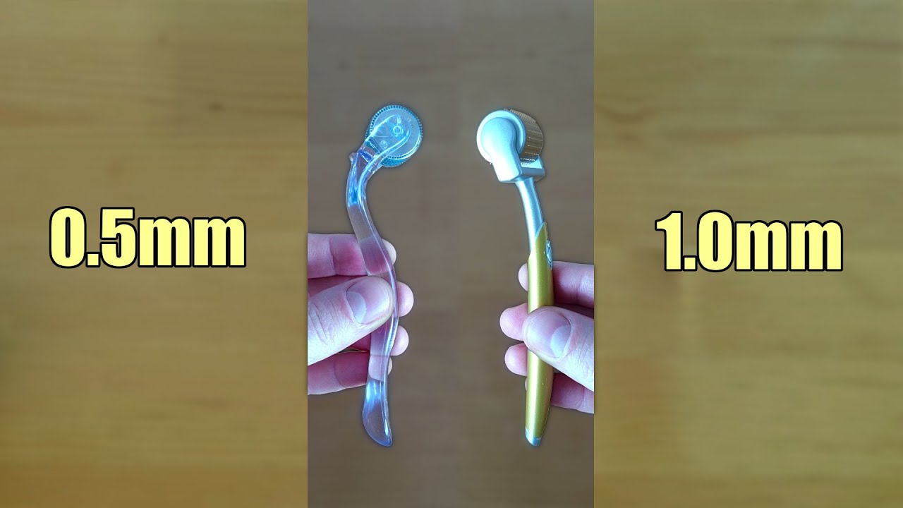 Microneedle Derma Roller 0.5mm Vs 1mm Comparison