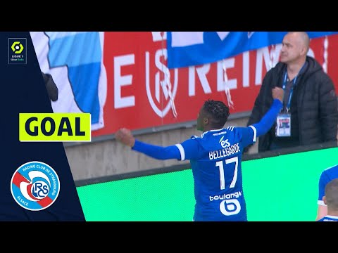 Goal Jean-Ricner BELLEGARDE (69' - RCSA) STADE DE REIMS - RC STRASBOURG ALSACE (1-1) 21/22