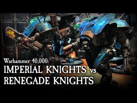 Imperial Knights vs Renegade Knights | Warhammer 40k Narrative Battle Report