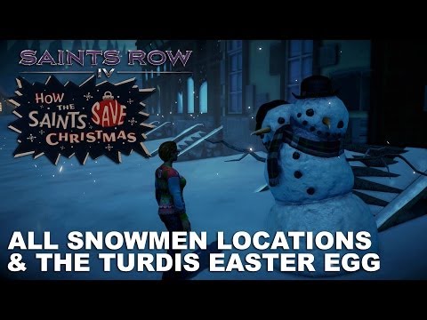 Saints Row IV: How The Saints Save Christmas - All Snowmen Locations and The Turdis Easter Egg