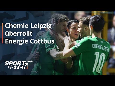 Chemie Leipzig mit Feuerwerk gegen Energie Cottbus | Sport im Osten