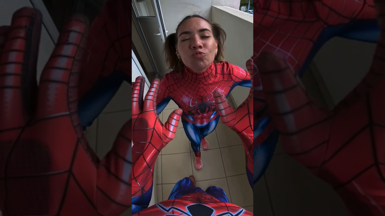 Spider-Man vs Spider-Girl in Love 💕 #spiderman #crazygirl #love #romantic #funny #dumitrucomanac