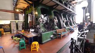 Kempton Park  Big Triple Steam Engine Starting