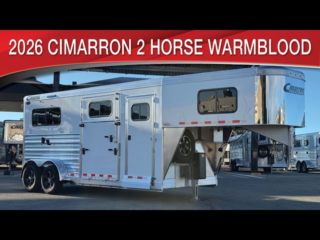 Preview image of 2026 Cimarron Norstar 2 Horse Straight Load Warmblood youtube video