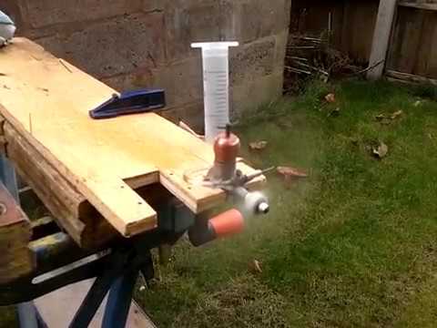 DC Dart .5cc diesel engine test run