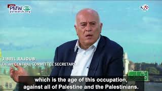 Image of Rajoub speaking