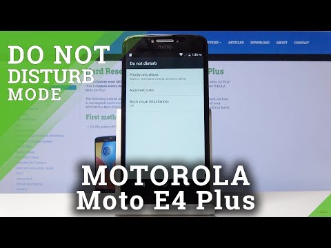 How to Enable Do Not Disturb Mode in MOTOROLA Moto E4 Plus – Silent Mode