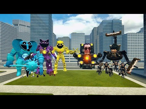 New Mecha Titan Vs 1-76 Skibidi Toilet Bosses (Poppy Playtime Chapter 3) In Garry's Mod