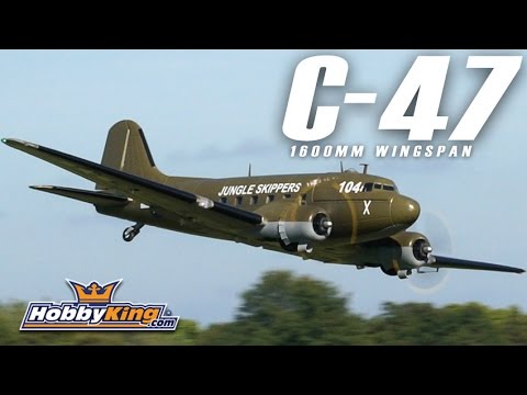 HobbyKing 1600mm C-47 & DC-3 PNF - Product Video