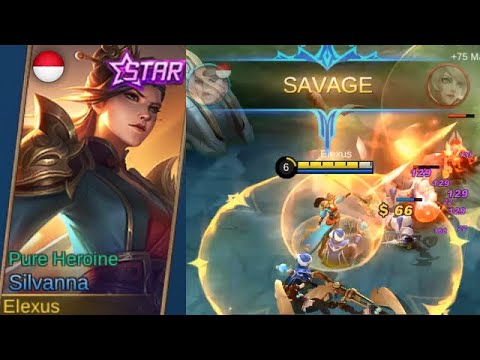 Silvanna Starlight Skin (October) Pure Heroine Gameplay - The Valiant Heroine Mobile Legends