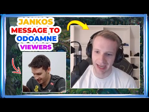 Jankos MESSAGE to XL ODOAMNE Viewers 👀