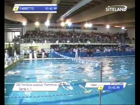 Serie 1 dei 200 Farfalla  Assoluti Femmine Agonisti -  Meeting di Halloween 8  Trofeo citta' di Ros