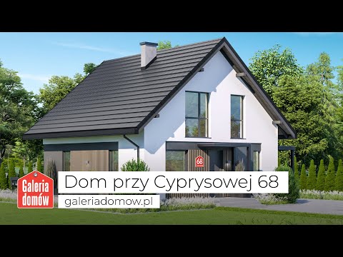Projekt domu przy Cyprysowej 68 - GaleriaDomow.pl
