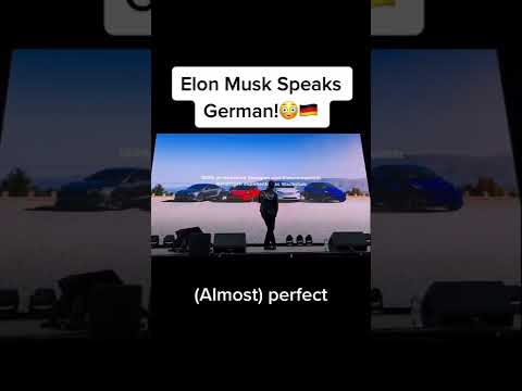 Elon Musk Speaks German! #elonmusk #tesla #gigaberlin #german #germany #elonmuskmeme #fyp #viral
