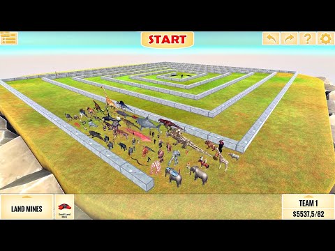 All Units speed race Boss Rush!! Swirl course from outside to inside. Animal Revolt Battle Simulator