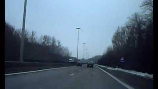 preview picture of video 'Driving Aarschot to Leuven Frost'