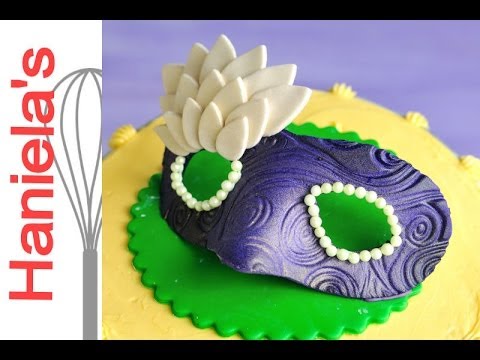 How To Make Mardi Gras Mask from Gumpaste