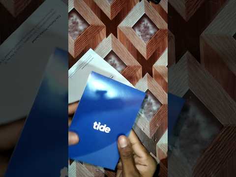 Tide Physical Card Unboxing | tide business physical Debit Card Unboxing ...