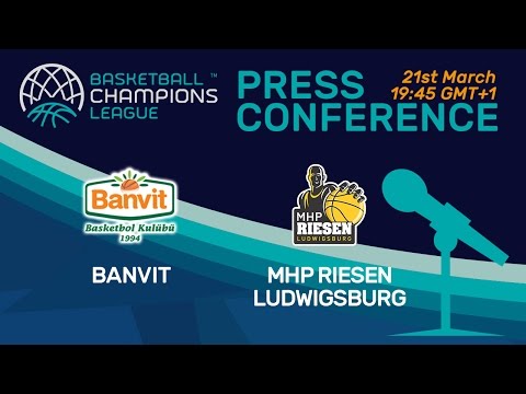 Banvit v MHP RIESEN Ludwigsburg - Press Conference - Quarter-Final - Basketball Champions League