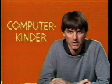 Computerkinder aus der ZDF-Fernsehreihe 'Kinder Kinder' (Commodore 64, Atari 800 XL) 1985 / 1986