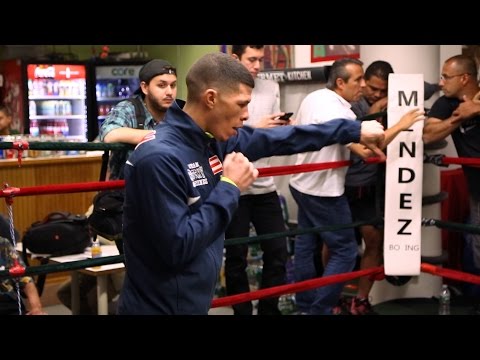 Roman Martinez media workout highlights - Lomachenko vs. Martinez video