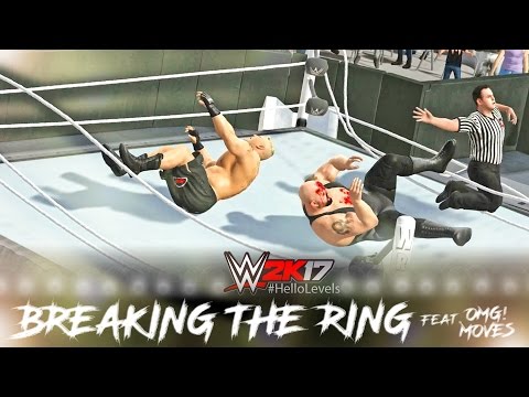WWE 2K17 Brock Lesnar vs Big Show | Ring Collapsed | PS4 Gameplay
