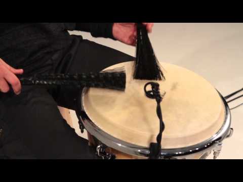 Playing Djembe with Brushes