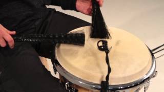 Playing Djembe with Brushes