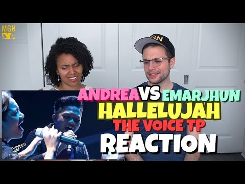 Andrea vs. Emarjhun - Hallelujah | The Voice Teens Philippines Battle Round | REACTION