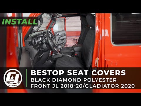 Jeep JL Wrangler or Gladiator Install | Bestop Front Seat Covers
