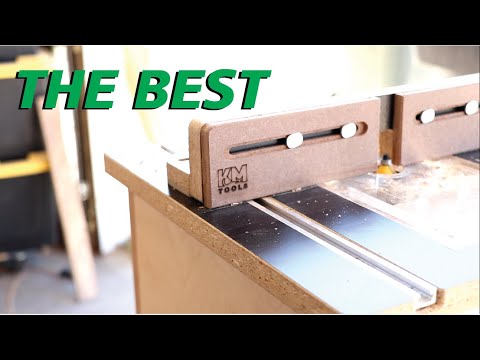 The BEST woodworking tool? KM Tools Benchtop Router Table and 3x3 Custom Trim Router Jig Review!