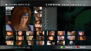 Dead or Alive 4 XBOX 360 ALL Characters Unlocked Xenia Longplay Part 3