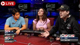 Hellmuth, Rampage,Tilly, Xuan Liu, Kelly Minkin, Stanley Tang & more ♦️ $25/$50/$100 Livestream Cash