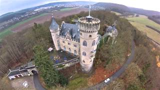 preview picture of video 'kurzer Rundflug beim Schloss Landsberg in Meiningen'