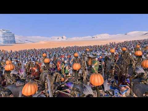 23 000 Romans VS 26 000 Hallowmans _ Ultimate Epic Battle Simulator 2! UEBS 2