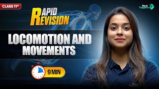Locomotion and Movements | CBSE Class 11th Biology | Full Chapter in 9 Mins | Rapid Revision
