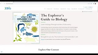 The Explorer's Guide To Biology Instructional Video