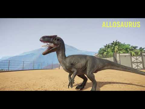 GOAT Hunting Animations of All Carnivore Dinosaurs - Jurassic World Evolution