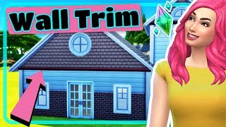 The Sims 4 How To Place Exterior Wall Trims on Any Room - Build Tutorial