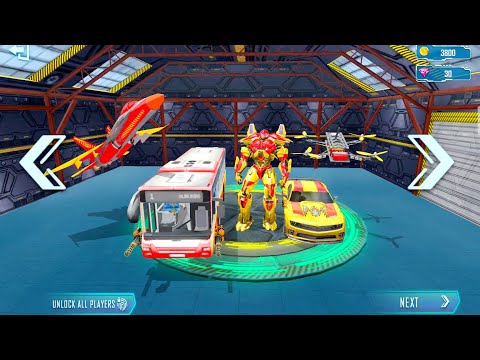 Bus Robot Car Game: flying Drone Jet Robot Transforming Game | android gameplay