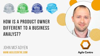 How is a product owner different to a business analyst?