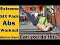 EXTREME SIX PACK Abs Workout (Home/Gym) l Bodybuilding Tips