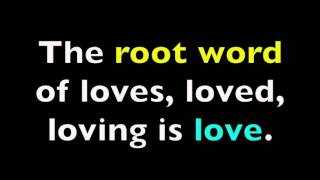 ROOT WORDS SONG for KIDS   Learn English