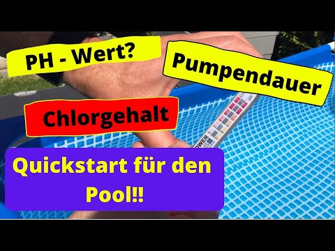 Pool neu befüllen - quick start