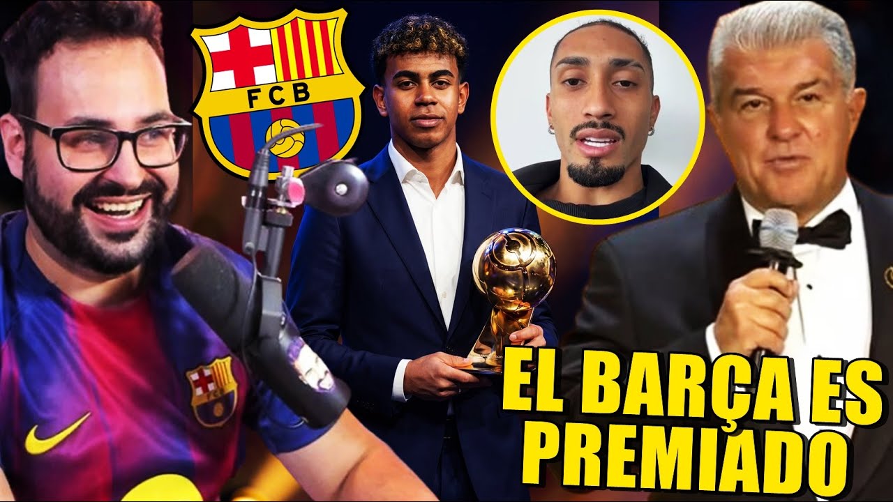 🏆El BARÇA PREMIADO en los GLOBE SOCCER AWARDS ¡LAMINE, FLICK, RAPHINHA...! MERECIDO