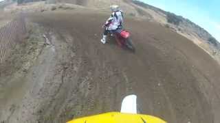 preview picture of video 'The Ranch Anza CA. CALVMX GP2 Intermediate Moto #1 1987 Yamaha YZ490 July 2013'