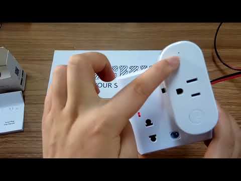 EACHEN Mini WiFi Smart Plug-US with POW Function Using Tuya Smartlife APP